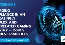 SBC Webinars and OneComply are presenting a live webinar discussing the complex issues of managing compliance in the modern gaming industry on June 15.